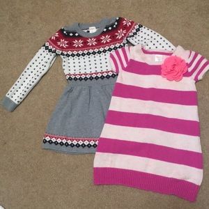 Lot of 2 Gymboree Sweater Dresses, Size 5